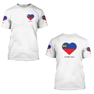 Discover I Love Liechtenstein 3D T Shirts