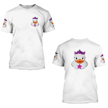 Discover Fancy Unicorn Rubber Duck 3D T Shirts