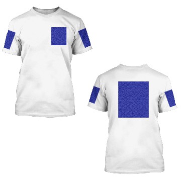 Discover SEA Royal Blue Pattern 3D T Shirts