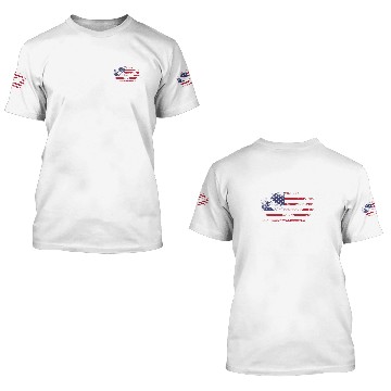 Discover Retired Air Force Veteran US Flag Bald Eagle 3D 3D T Shirts