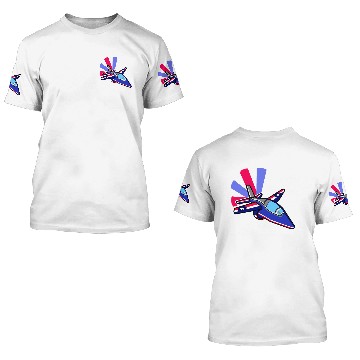 Discover fighter jet 3D T Shirts
