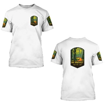 Discover Hoh Rain Forest Olympic NP2 3D T Shirts