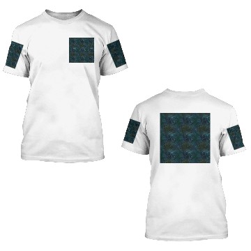 Discover Dark Floral Batik Pattern 3D T Shirts
