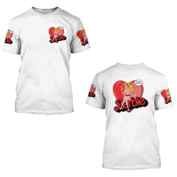 Discover Barbie Valentines Bonjour Mon Amour 3D T Shirts
