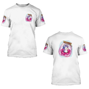 Discover Flower Unicorn „Peony“ 3D T Shirts