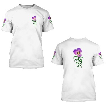 Discover Magic Violet Flower 3D T Shirts