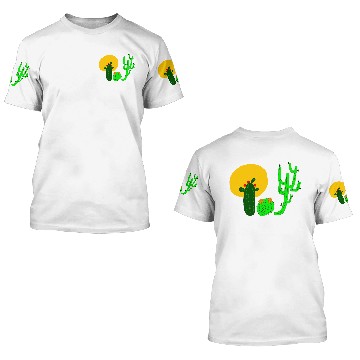 Discover Cactus life Fitted Scoop 3D T Shirts