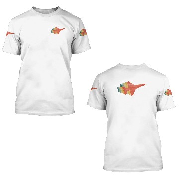 Discover Fighter Jet Retro Vintage Color 3D T Shirts