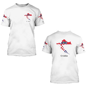 Discover Flags and countries Croatia 3D T Shirts