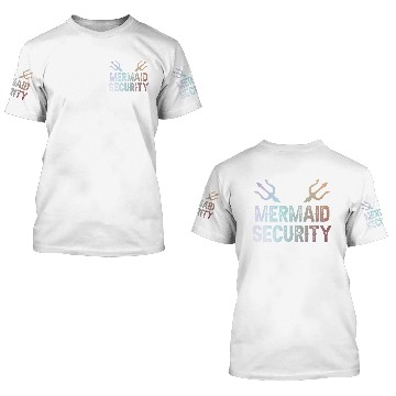 Discover Mermaid Security 3D T Shirts