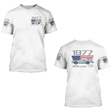 Discover 1977 light blue 3D T Shirts