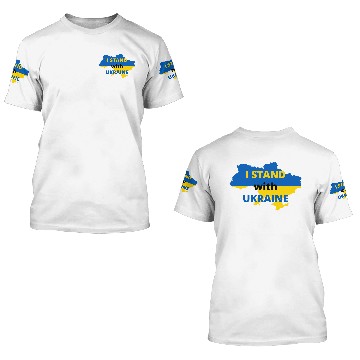 Discover I STAND WITH UKRAINE DESIGN #2 without UNDERLINE 3D T Shirts