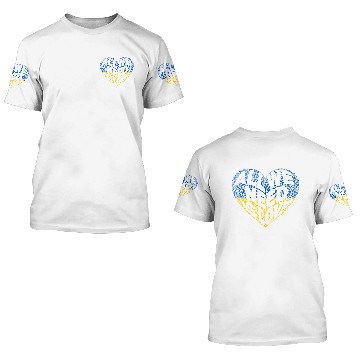 Discover Stand With Ukraine, All we Need is Love Heart 3D T Shirts