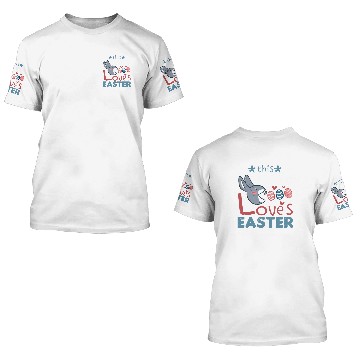 Discover Dancer Loves Easter Bunny Egg Easter Sunday 3D T Shirts