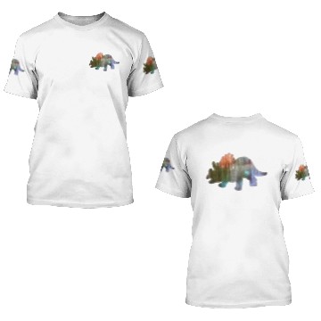 Discover Triceratops Dino Dinosaur Reptile Animal Gift 3D T Shirts