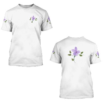 Discover Violet Flower 3D T Shirts