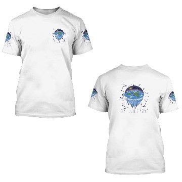 Discover Flat Earth Theory Flat Earth Army Earth 3D T Shirts