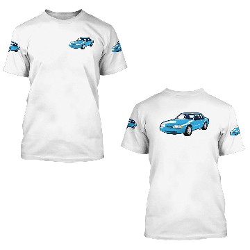 Discover 80s Light Blue FM 3D T Shirts