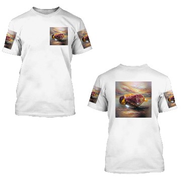 Discover Mookaite jasper crystal gemstone 3D T Shirts
