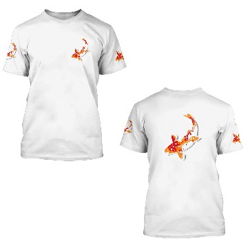 Discover Koi daddy koi pond koi 3D T Shirts
