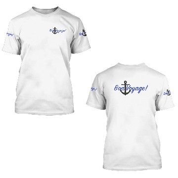 Discover Bon Voyage! - blue 3D T Shirts