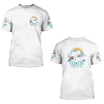 Discover Cocoa Beach Florida Retro Sun Sand Surf Surfing Baseball Jerseys 3D T Shirts