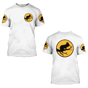 Discover Black cat moon tree 3D T Shirts