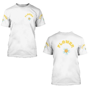 Discover Yellow Simple Flower 3D T Shirts