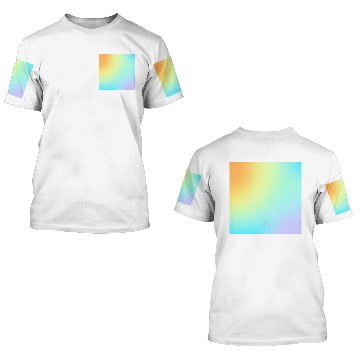 Discover Unique Pastel Rainbow Gradient 3D T Shirts