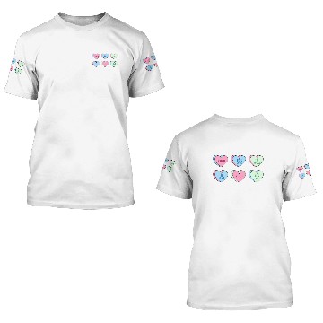 Discover Valentine's Day Hearts Candy 3D T Shirts