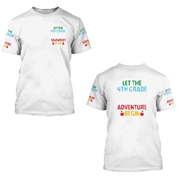 Discover 4th Grade Teacher 3D T Shirts