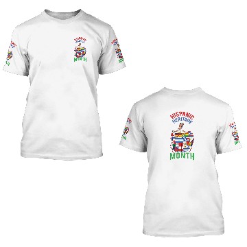 Discover Lady Hispanic Hispanic Heritage Month 3D T Shirts