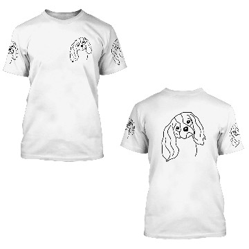 Discover Cavalier King Charles Spaniel Black 3D T Shirts