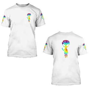 Discover 1960S 1970S Vintage Retro Tie Dye Alien Peace 3D T Shirts
