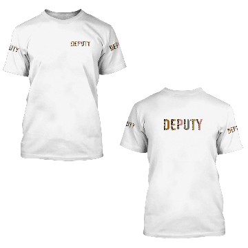 Discover Sheriff Deputy Leopard Print Funny Gift 3D T Shirts