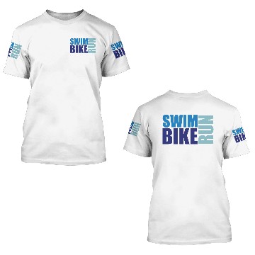 Discover Swim Bike Run 3D T Shirts
