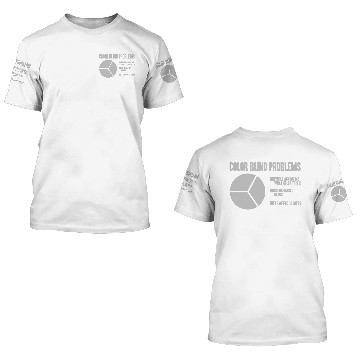 Discover Color Blind Problems Pie Chart Funny Colorblind 3D T Shirts