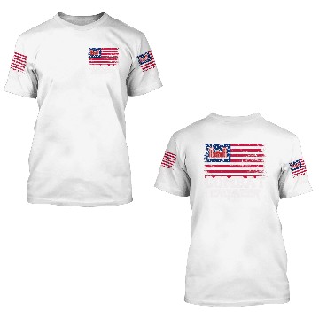Discover Combat Engineer with American Flag Distressed U S 3D T Shirts