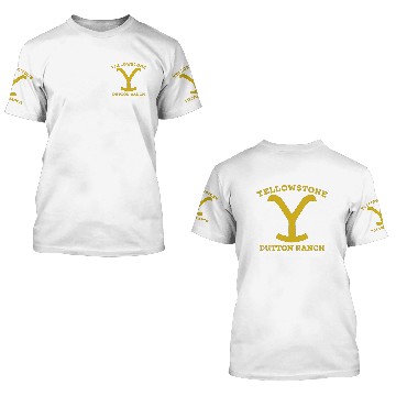 Discover yellow stone ranch 3D T Shirts