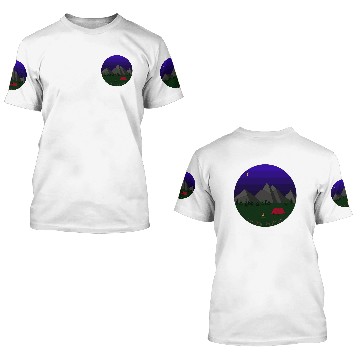 Discover I hate People camping 3D T Shirts