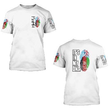 Discover Fijian And Afghanistan Mix Heritage DNA Flag 3D T Shirts