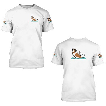 Discover Saint Bernard Yoga Pose 3D T Shirts