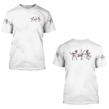 Discover christmas skeleton 3D T Shirts