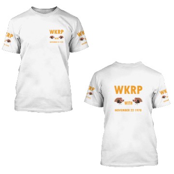 Discover wkrp turkey drop 3D T Shirts