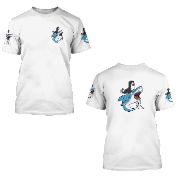 Discover Bernese Mountain Dog Riding Shark 3D T Shirts