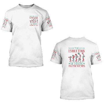 Discover The Evolution Of String Instruments 3D T Shirts