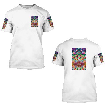 Discover Abstract Stained Glass 3D T Shirts