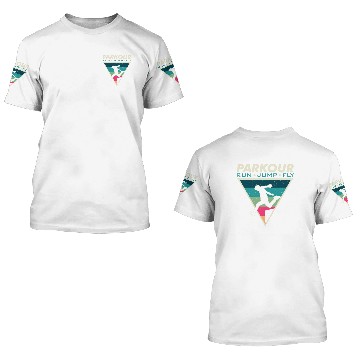 Discover Parkour training, fast, efficient, way, leaping 3D T Shirts