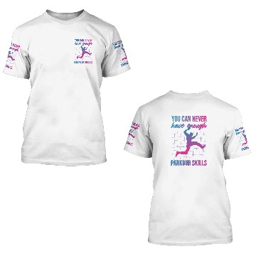 Discover Parkour training, fast, efficient, way, leaping 3D T Shirts