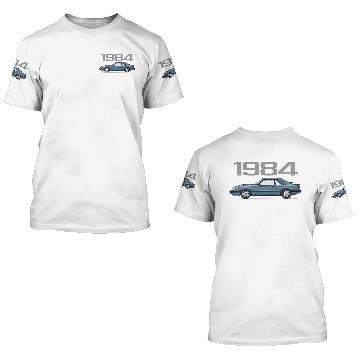 Discover 1984 02 Dark Academy Blue Glow 3D T Shirts